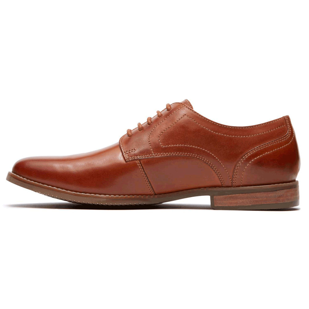 Rockport Singapore Mens Oxfords - Style Purpose Plain Toe Brown - NI7284193